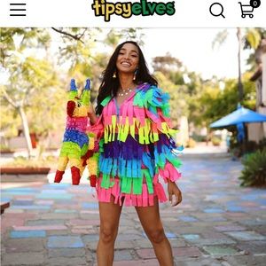 NWT- Tipsy Elves piñata dress Halloween costume